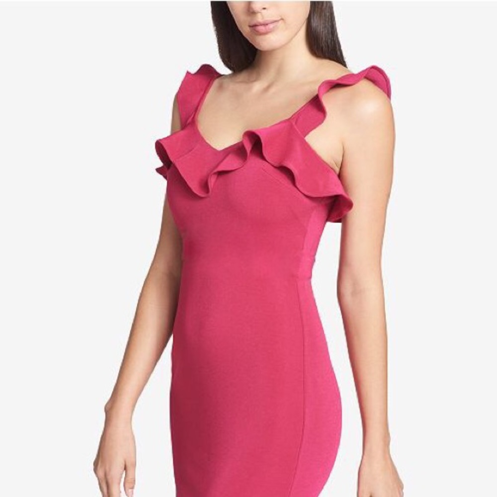 Guess Ruffle Bodycon Dress